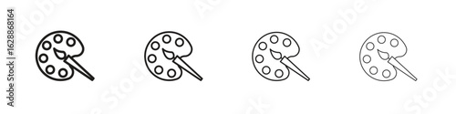 Palette icon design. Modern line. EPS10