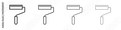 Paint roller icon design. Modern line. EPS10