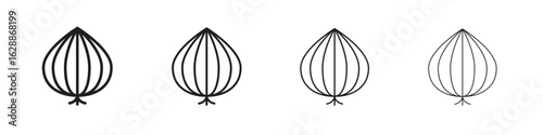 Onion icon design. Modern line. EPS10