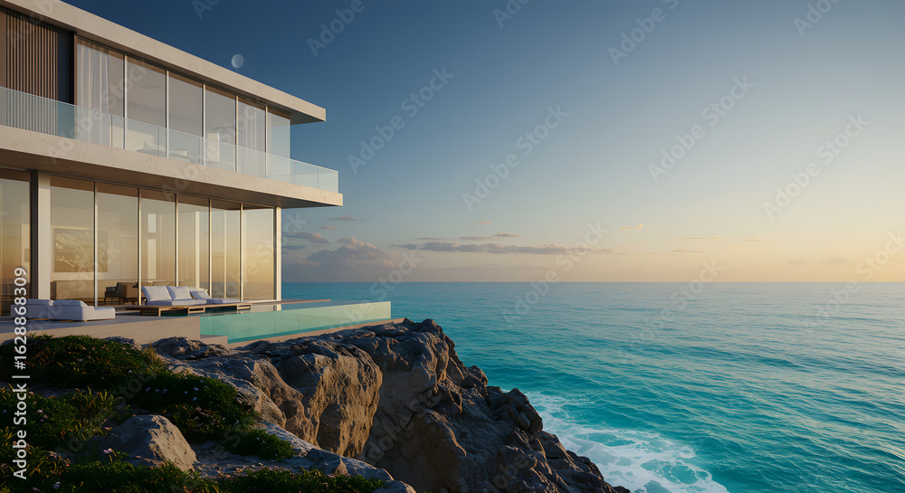 Modern house architecture ocean view cliffside property luxury home design real estate dream home coastal living Modern house architecture ocean view cliffside property luxury home design real estate dream home coastal living