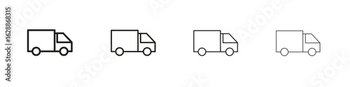 Moving truck icon design. Modern line. EPS10