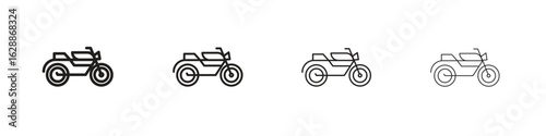 Motorcycle icon design. Modern line. EPS10