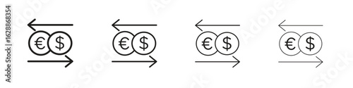 Money exchange icon design. Modern line. EPS10