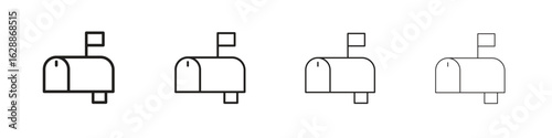 Mailbox icon design. Modern line. EPS10