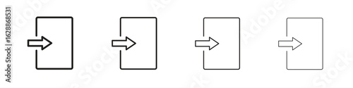 Log out icon design. Modern line. EPS10