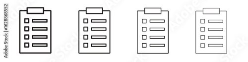 List icon design. Modern line. EPS10