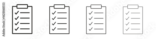 List check icon design. Modern line. EPS10