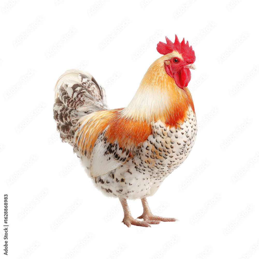 Fototapeta premium A rooster in profile view