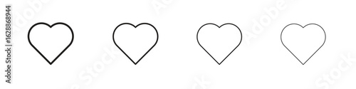 Heart icon design. Modern line. EPS10
