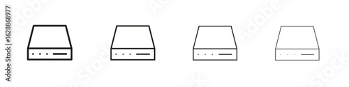 Hard Disk icon design. Modern line. EPS10
