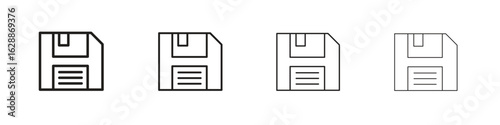 Floppy disk icon design. Modern line. EPS10