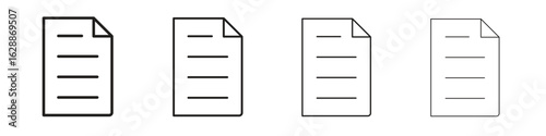 File icon design. Modern line. EPS10