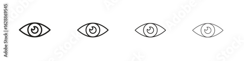 Eye icon design. Modern line. EPS10
