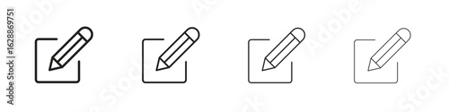 Edit icon design. Modern line. EPS10