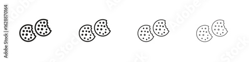 Cookie icon design. Modern line. EPS10