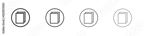 Copy icon design. Modern line. EPS10