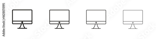 Computer screen icon design. Modern line. EPS10