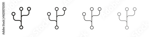 Code branch icon design. Modern line. EPS10