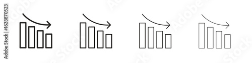 Chat arrow down icon design. Modern line. EPS10