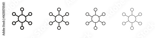 Chart connected icon design. Modern line. EPS10