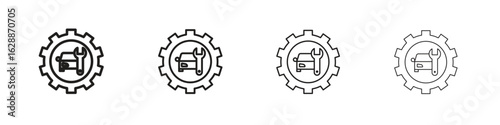 Car mechanic icon design. Modern line. EPS10