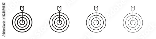 Bullseye icon design. Modern line. EPS10