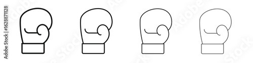 Boxing glove icon design. Modern line. EPS10