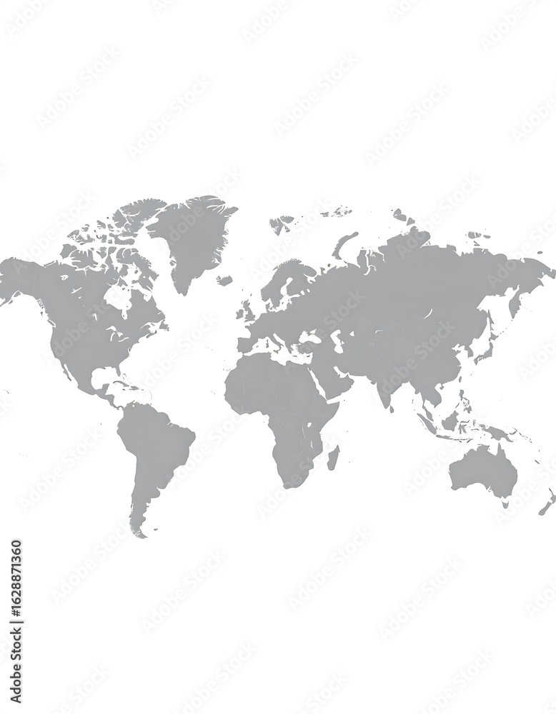 Fototapeta premium Simple world map (2)