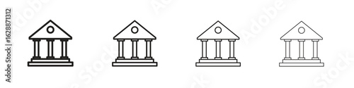 Bank icon design. Modern line. EPS10
