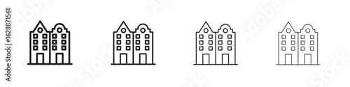 Amsterdam icon design. Modern line. EPS10