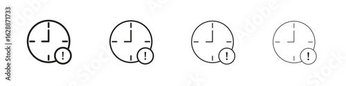 Alarm exclamation icon design. Modern line. EPS10