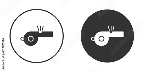 Whistle icon Minimal Flat Pictogram for Ui Designs