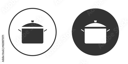 Pot icon Minimal Flat Pictogram for Ui Designs