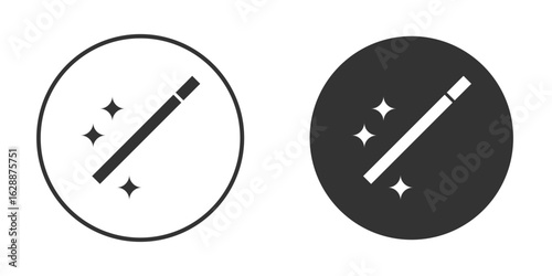 Magic wand icon Minimal Flat Pictogram for Ui Designs
