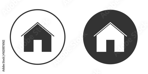 Home icon Minimal Flat Pictogram for Ui Designs