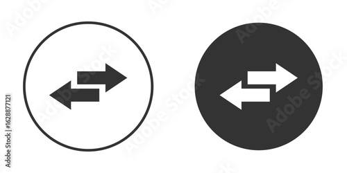 Data transfer icon Minimal Flat Pictogram for Ui Designs