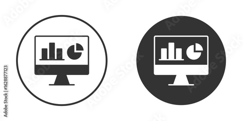 Dashboard icon Minimal Flat Pictogram for Ui Designs