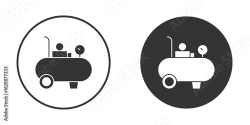 Compressor icon Minimal Flat Pictogram for Ui Designs