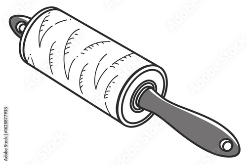 Lint roller with adhesive sheets for removing pet hair and dust