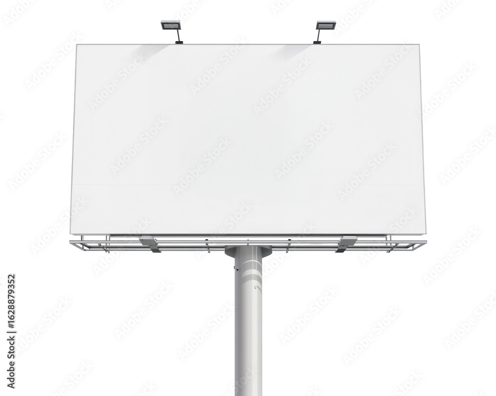 Obraz premium An advertising billboard stands tall, offering prime space for captivating campaigns and announcements.