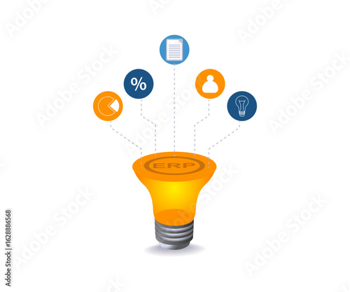 ERP idea world business management system.eps