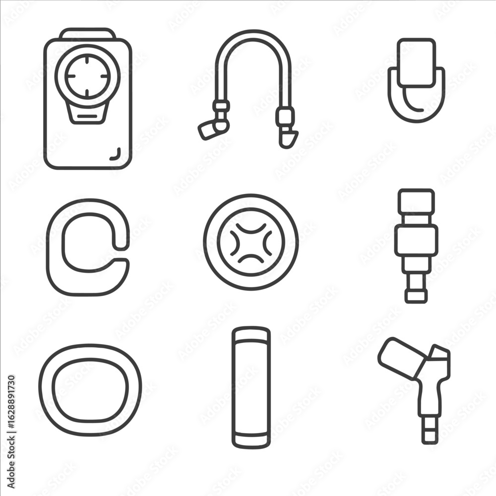 © Lena - Icon drinking reservoir bite pack icons valve hydration water clip refill tube © Lena - Icon drinking reservoir bite pack icons valve hydration water clip refill tube