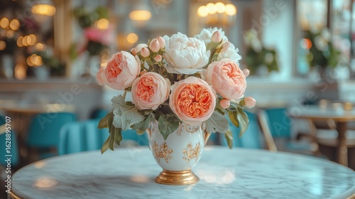 Beautiful bouquet of roses. AI.