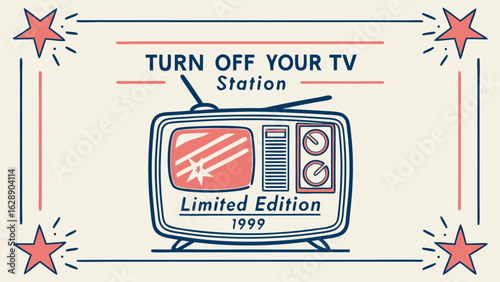 Retro TV Turn Off Your TV Station Limited Edition 1999.