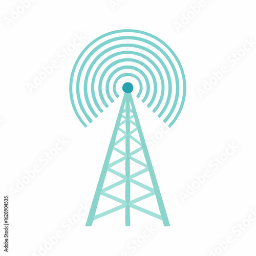 antenna signal flat isolated simple