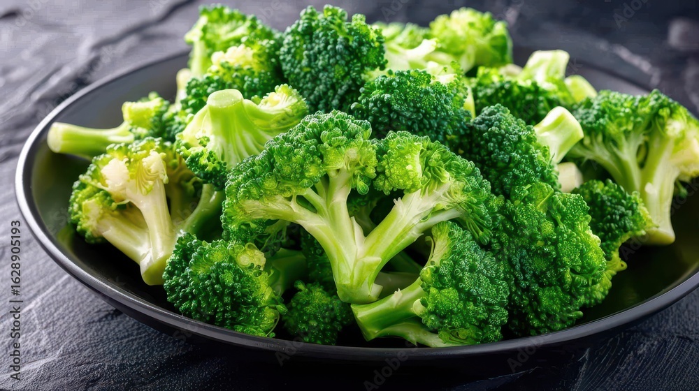 Fresh steamed broccoli florets serve as a vibrant and nutritious option for a healthy vegetarian meal. Fresh steamed broccoli florets serve as a vibrant and nutritious option for a healthy vegetarian meal.