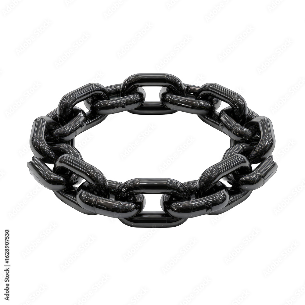 Obraz premium Dark circular chain