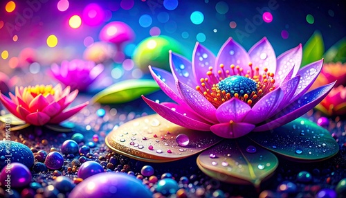 Unique lotus flowers with beautiful colors 4