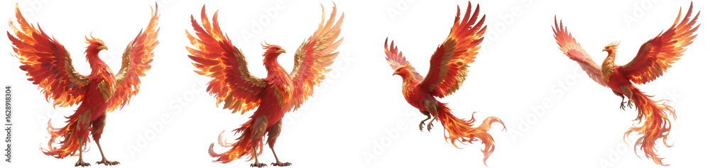 Fototapeta premium フェニックス 不死鳥 鳥 幻獣