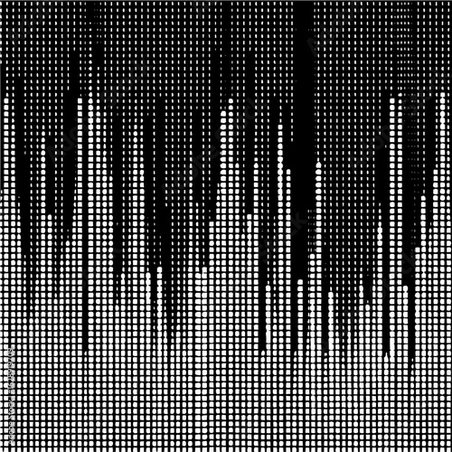 Black and white abstract grid pattern halftone texture design vector background illustration art graphic element